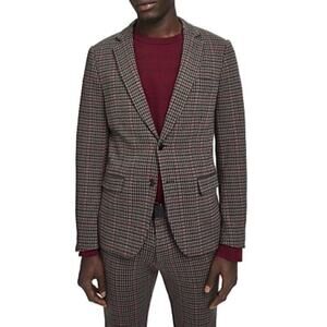 Scotch & Soda Knitted Blazer SZ L and Pant  W 34 X 32 L Suit Checker Plaid